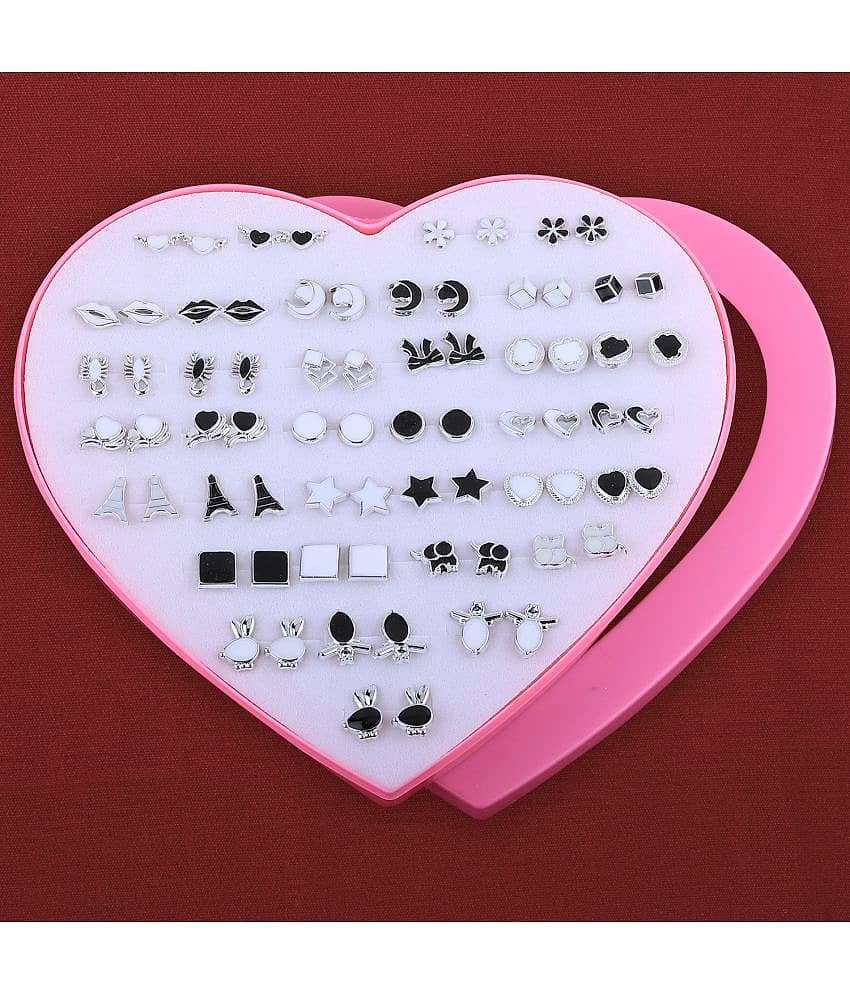 Silver Shine - Black Stud ( Pack of 1 )