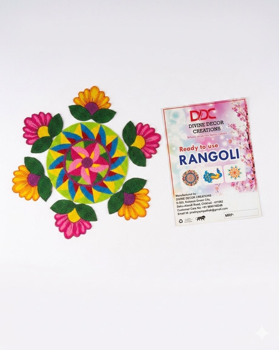 Ready-to-Use Decorative Rangoli Set