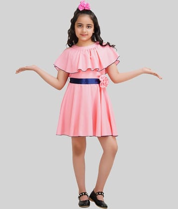 Being Naughty Polyester Frock For Girls ( Pack of 1 , Baby Pink )