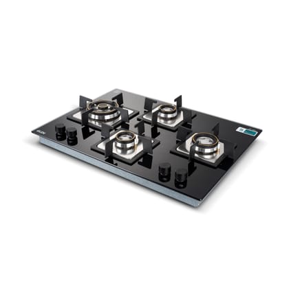 4 Burner Glass Gas Hob Top Triple Ring Burner Double Ring Forged Brass Burner Auto Ignition (1074XSQHTTR70)