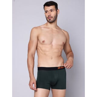 Redry Men's Underwear Anti Bacterial Micromodal Airsoft Trunk (Bottle Green)