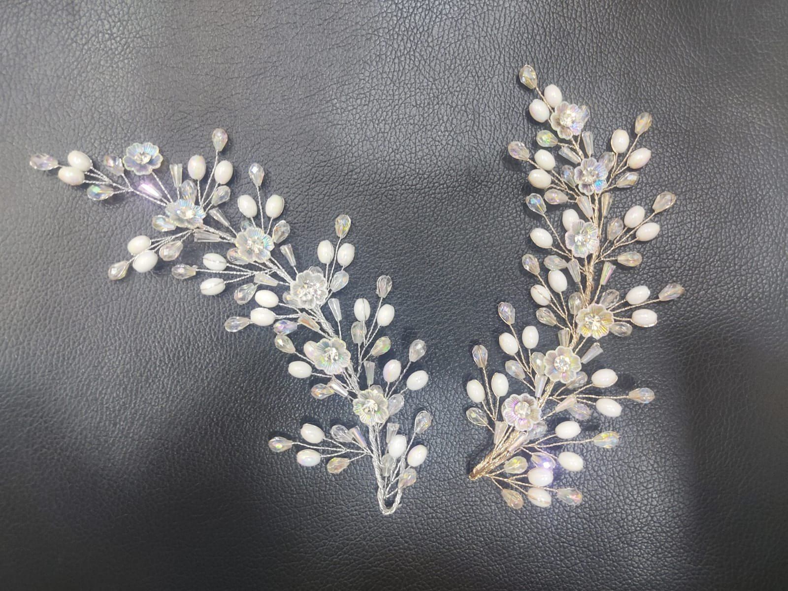 Pearl and crystal Hair Brooch