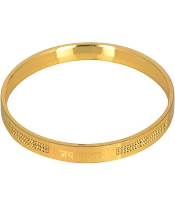 KESAR ZEMS Golden Color "Jai Mata Di" Kada For Unisex, Energy, Healing & Spiritual {Diameter: 6.1 Cm}
