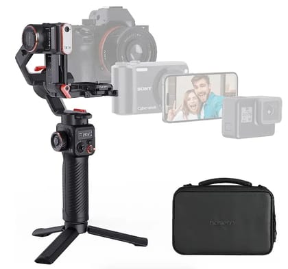 (Refurbished) Hohem MT2 Kit - 4-in-1 Gimbal for Camera, Pocket Camera, Action Camera and Smart Phone with AI Tracker and RGB Fill Light