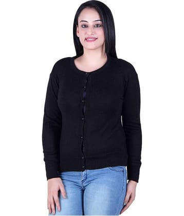 Ogarti Acrylic Black Cardigans Dress