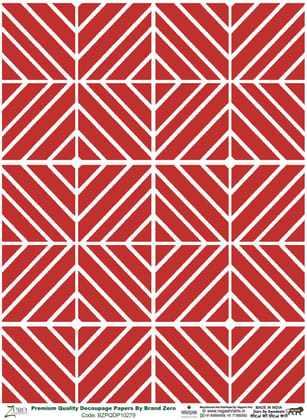 Brand Zero Premium Quality Decoupage Paper Pack of Two - Design Code: BZPQDP10279