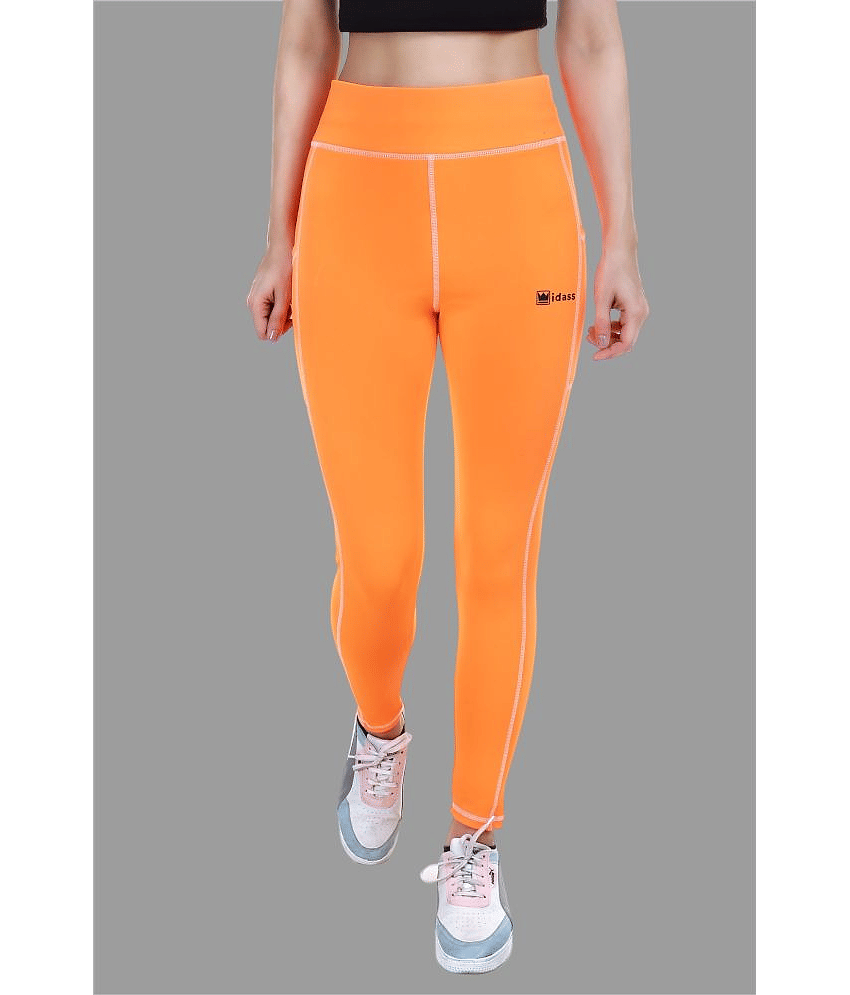 IDASS - Lycra Slim Fit Orange Women's Jeggings ( Pack of 1 )