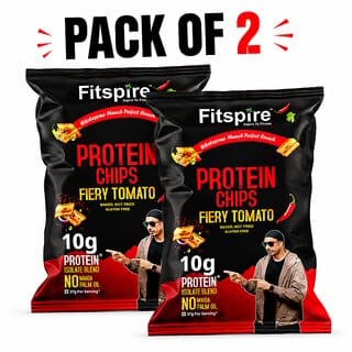 (Pack Of 2) Protein Chips Flavour Fiery Tomato Each 37 G