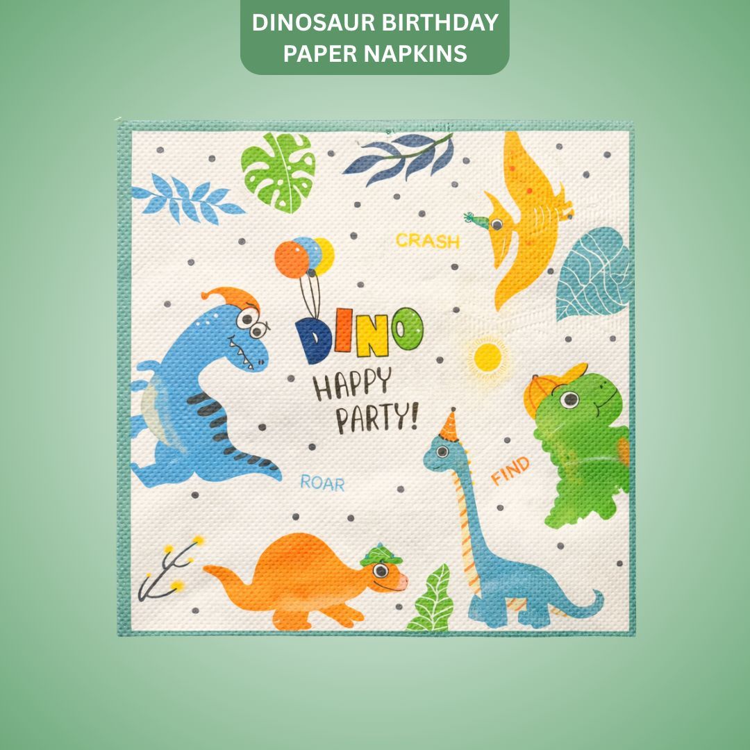 Dinosaur Birthday Paper Napkins - 20PC