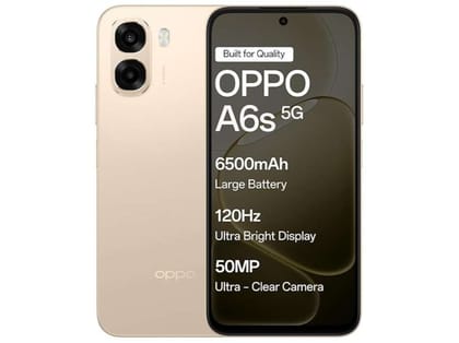 OPPO A6S 5G Smartphone, 4GB RAM, 128GB Storage, Elegant Design - Aurora Gold