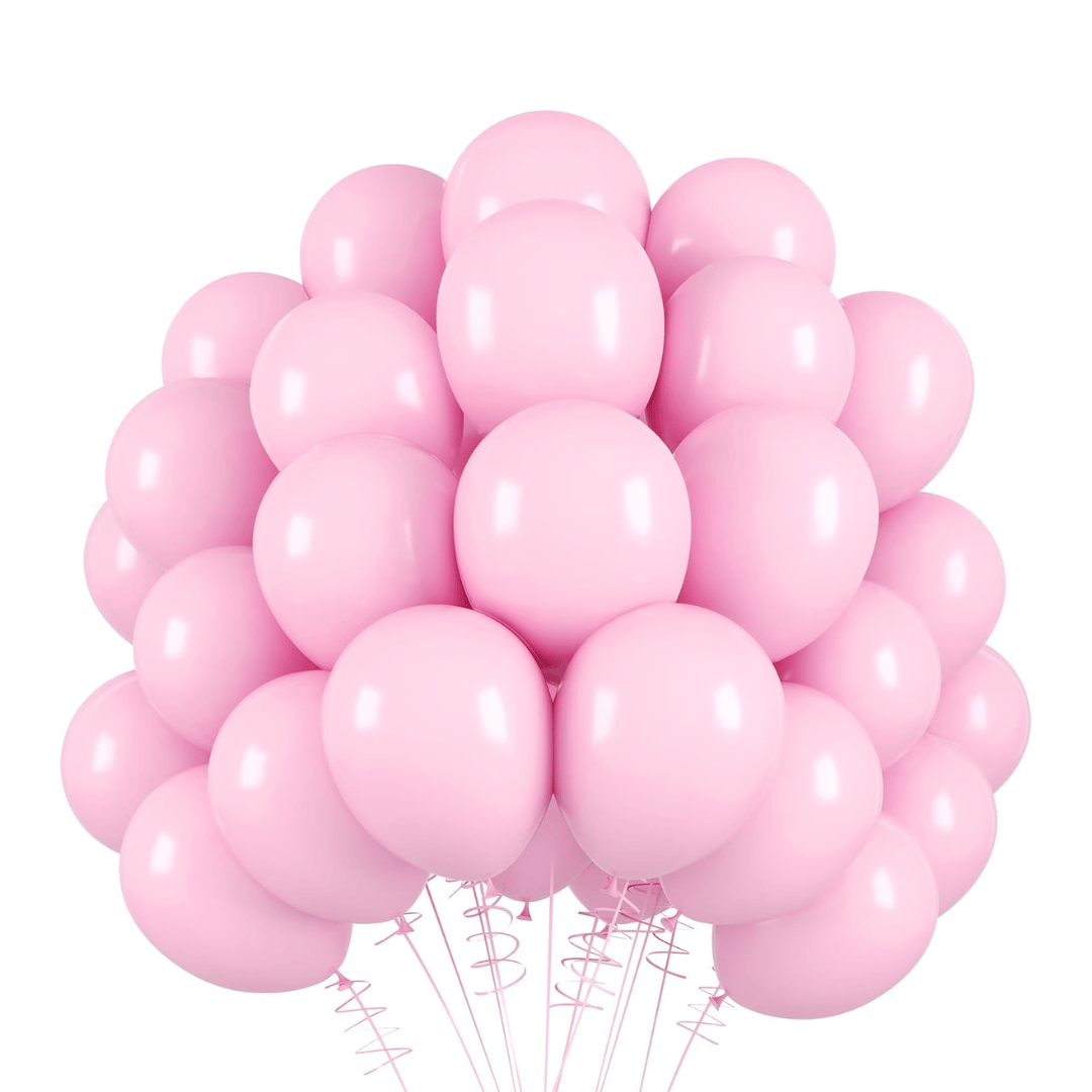 Macaron Pastel Pink Premium Latex Balloons 10" - 50PC