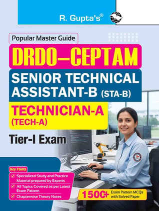 DRDO-CEPTAM: Senior Technical Assistant-B (STA-B)/Technician-A (Tech-A) Tier-I Exam Guide [Paperback] [Jan 10, 2026] RPH Editorial Board