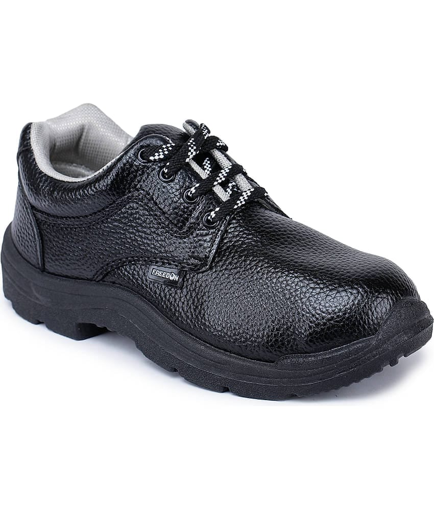 Liberty Low Ankle Black Safety Shoes