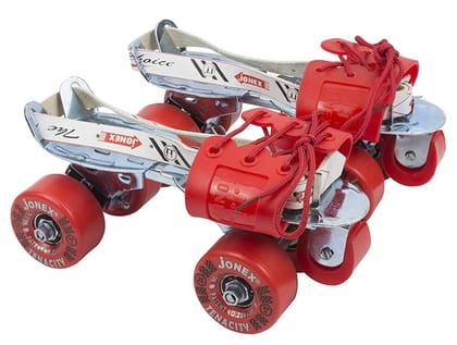 Jonex Tenacity Roller Skates | Senior Tenacity Roller Skates with Brakes | Roller Blades for Kids | Adjustable Shoe Size | Ideal for Indoor and Outdoor Skating | Red Color | Jonex Tenacity Roller Skates | Senior Tenacity Roller Skates with Brakes | Roller Blades for Kids | Adjustable Shoe Size | Ideal for Indoor and Outdoor Skating | Red Color |
