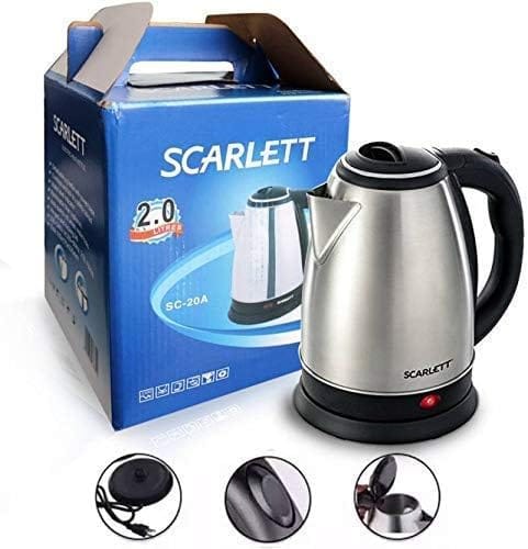Electric Kettle 2L Stainless Steel | Multipurpose Hot Water Boiler | Automatic Shut-Off Kettle