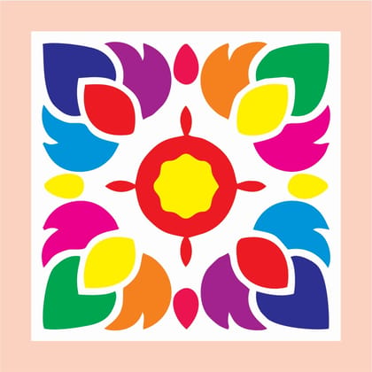 Reusable wooden Stencils Rangoli-25