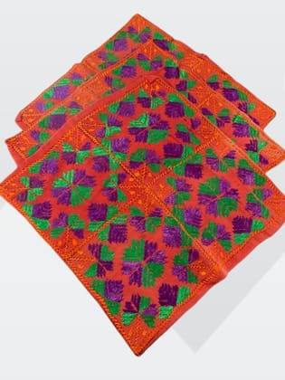 Handcrafted Phulkari Cushion Covers | Set of 3