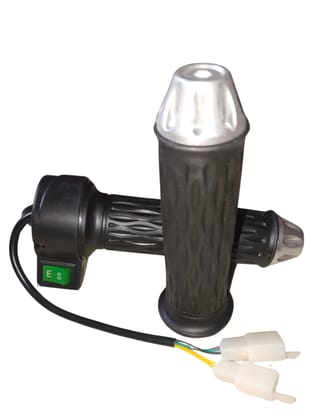 THROTTLE SET (  E / S BUTTON CROMA  ) FOR E-BIKE , ELECTRIC SCOOTER & OTHER ELECTRIC VEHICLE. 36V / 48V / 60V / 72V