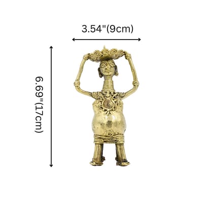 Dhokra Art Candle Holder