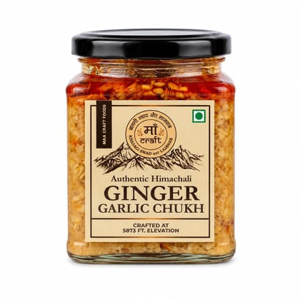 Maa Craft Ginger Garlic Chukh | Himachali Chukh Chutney | Spicy Ginger Garlic Sauce | Traditional Himalayan Chutney | No Preservatives | 300g Maa Craft Ginger Garlic Chukh | Himachali Chukh Chutney | Spicy Ginger Garlic Sauce | Traditional Himalayan Chutney | No Preservatives | 300g