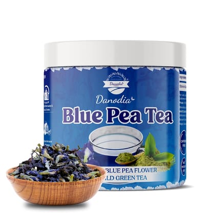 Danodia Foods Blue Pea Tea With Wild Green Tea, 60 gm