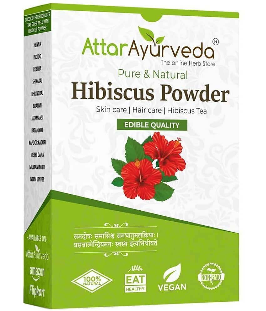 Attar Ayurveda Hibiscus powder for hair growth (100 Grams)