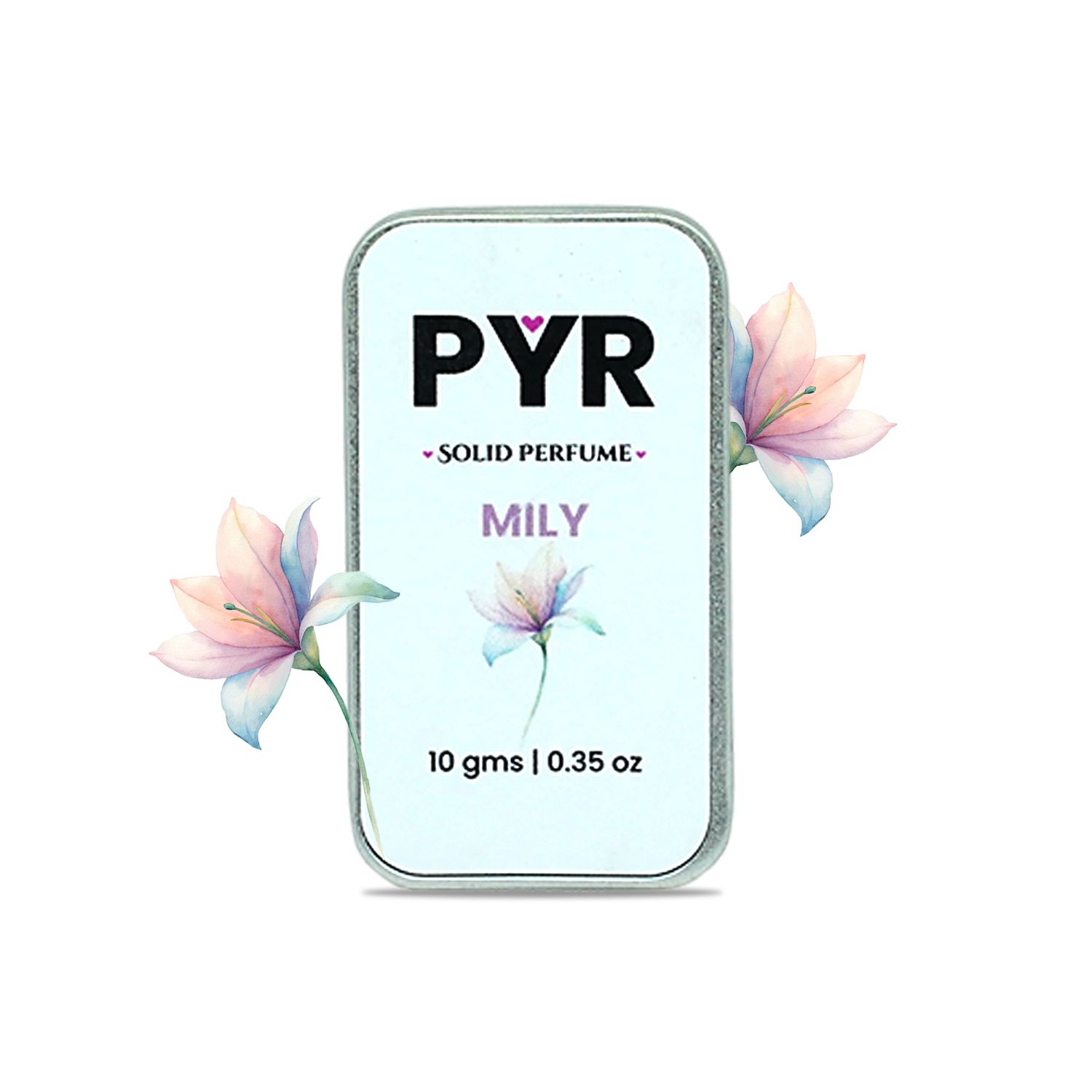 PYR Mily Solid Perfume 10g | Soft Floral Musky Fragrance | Long-Lasting