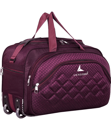 LEXCORP 60 Ltrs Blue Polyester Duffle Bag
