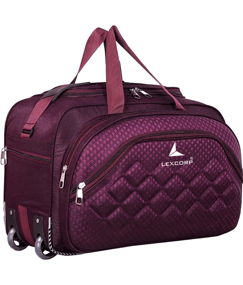 LEXCORP 60 Ltrs Blue Polyester Duffle Bag