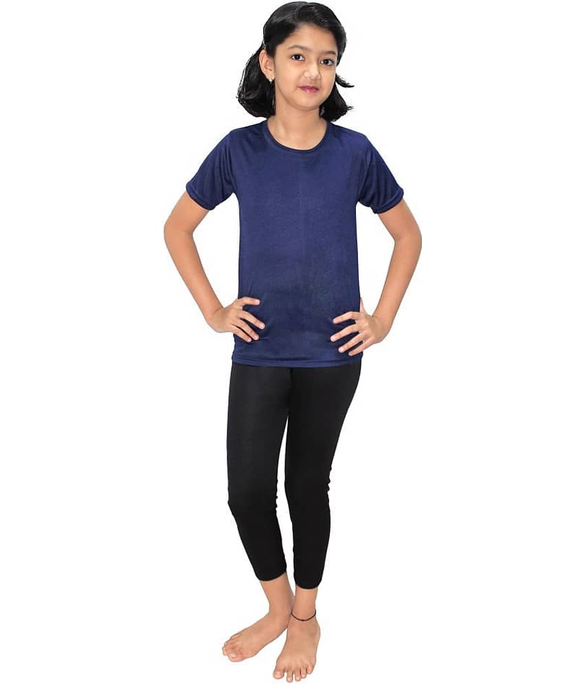 Goodluck Girls Short Sleeve Swim T-Shirt With Swim Pant