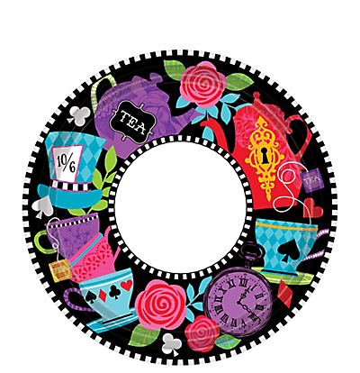 Wanna Party Wonderland Tea Party 7" Dessert Plates - 8PC