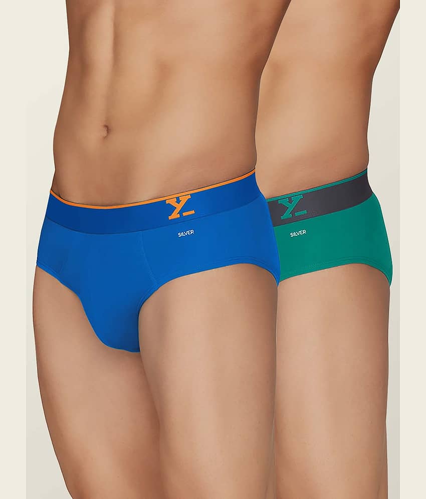 XYXX Pack of 2 Cotton Briefs For Men's ( Multicolor )