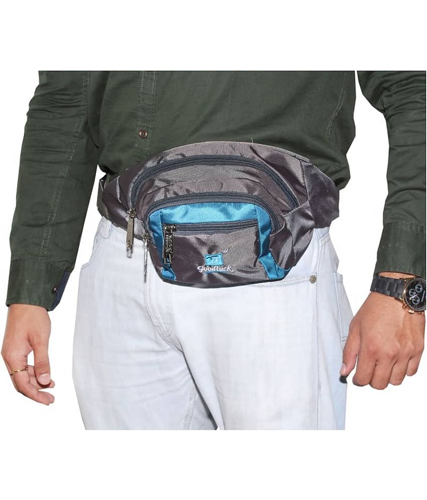 Goodluck Polyester Grey Pouch