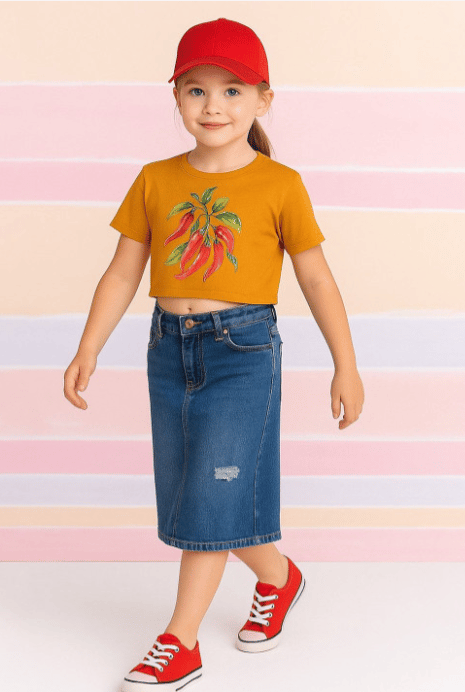 Girls Crop Top