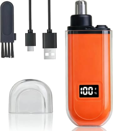 Nose and Ear Hair Trimmer for Men & Women, 2026 Mini Nose Hair Trimmer Clipper with LED Display, Professional Waterproof Dual Edge Blades Nasal Trimmer Clippers for Travel (Multicolor)