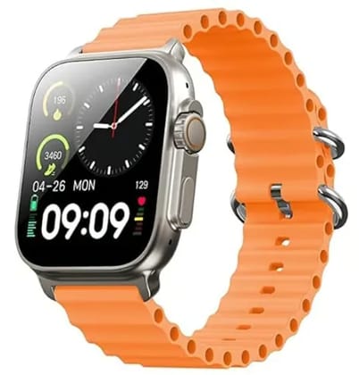 Ultra Series 8 AMOLED 368 * 448px 1.89 High Resolution,BT Calling and 123 Sports Modes Smartwatch (Orange Strap, Free Size) Ultra Series 8 AMOLED 368 * 448px 1.89 High Resolution,BT Calling and 123 Sports Modes Smartwatch (Orange Strap, Free Size)