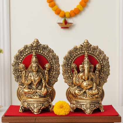 Showpiece Aluminium Ganesh Ji (ASMAS361 G)