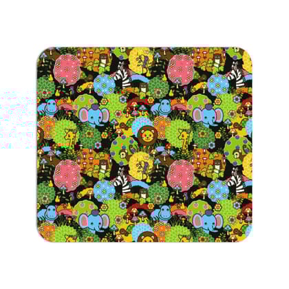Retro Jungle Party Mouse Pad