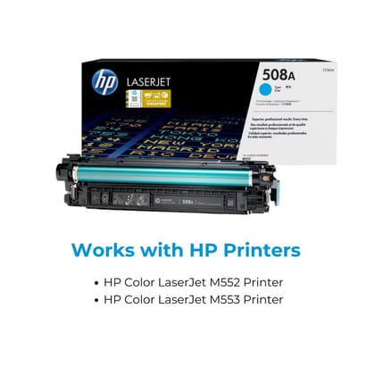 HP 508A Cyan Original LaserJet Toner Cartridge (CF361A)