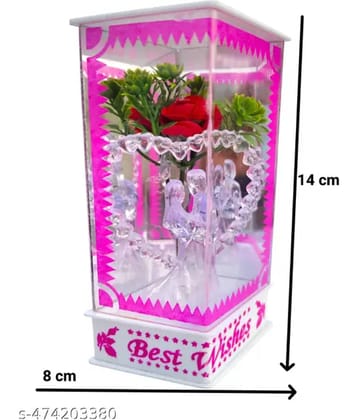 Awesome Craft Multicolor Glass Couple Figurine