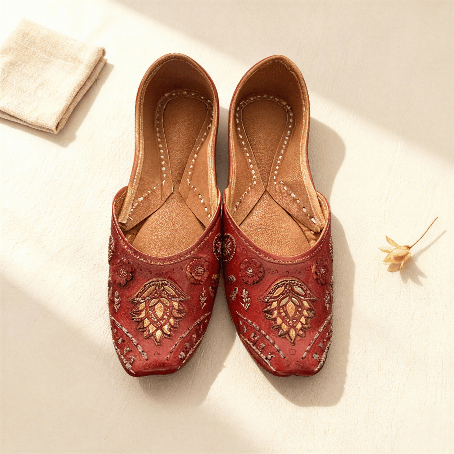 Pure Leather Punjabi Tilla Jutti