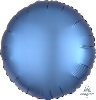 Wanna Party Round Matte Balloons Blue 18"