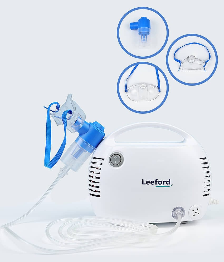 Leeford Compact Nebulizer for Cold, Cough, Congestion, COPD, & Asthma Relief | Efficient Medication Delivery for Kids & Adults