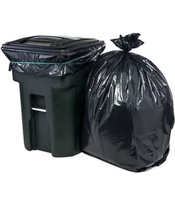 HDPE Medical Garbage Use Dustbin Liner Roll Plastic 19*21 Inches Trash Bag (Pack of 8)