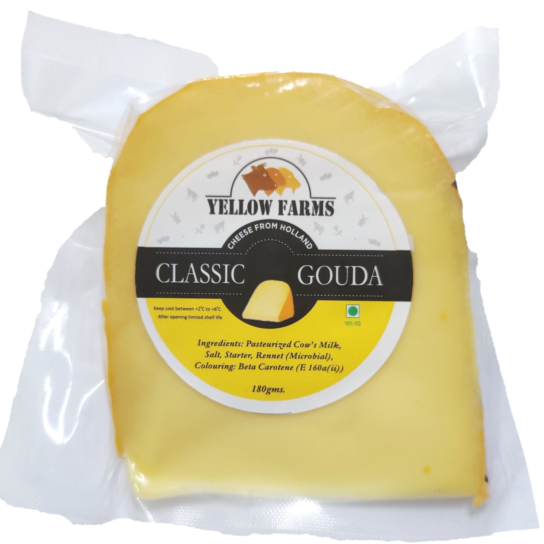 Yellow Farms Classic Gouda Cheese 180g