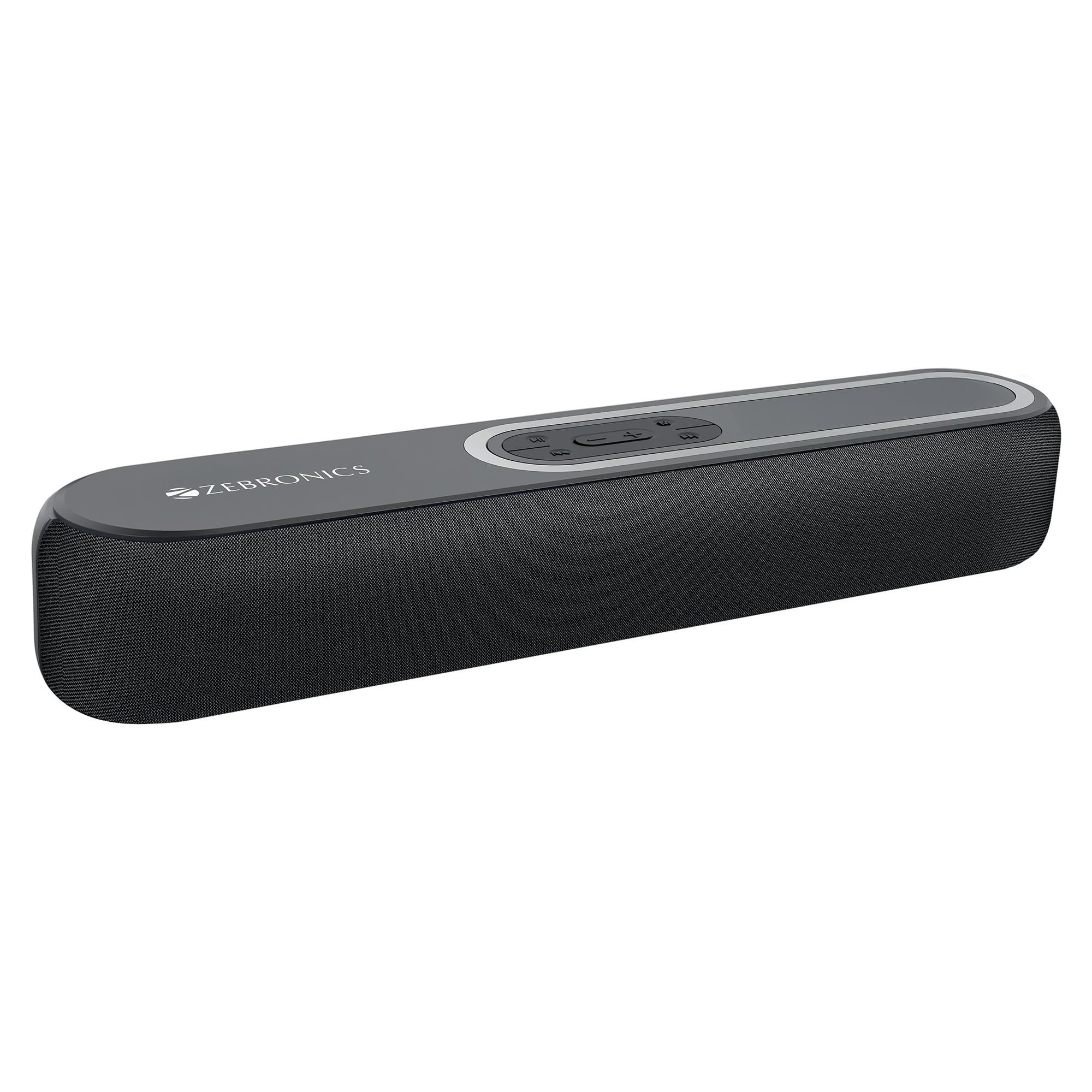 ZEBRONICS VITA BAR 201, Wireless Bluetooth Soundbar, 30 Watts, Upto 8 Hours Playback, Powerful Dual Drivers, Dual Passive Radiators, LED Indicator, BTv5.3 | USB | AUX ZEBRONICS VITA BAR 201, Wireless Bluetooth Soundbar, 30 Watts, Upto 8 Hours Playback, P