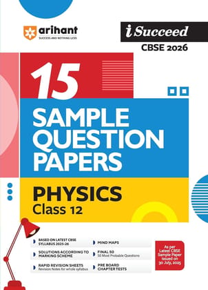 Arihant isuccess 15 Sample question paper Physics Class 12 ||2026 Examinations ||asp12phys Arihant isuccess 15 Sample question paper Physics Class 12 ||2026 Examinations ||asp12phys
