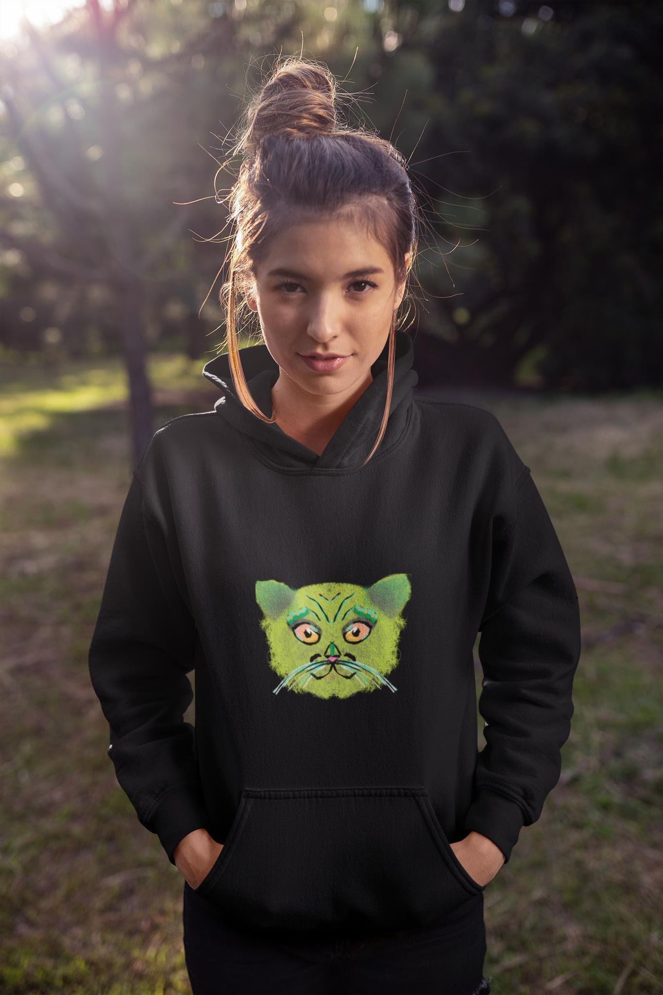 Hoodie (Men) - British Shorthair Victorian Cat (10 Colours)