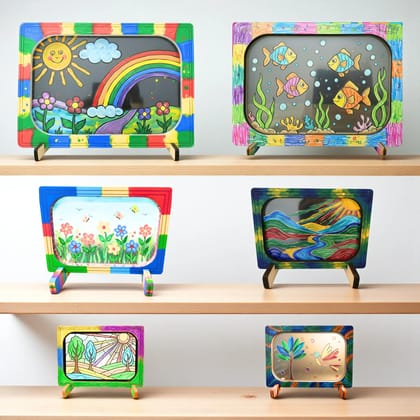 Glass Painting Kit for Kids and Adults – DIY Paint on Glass Art and Craft Activity Set for Creative Learning
