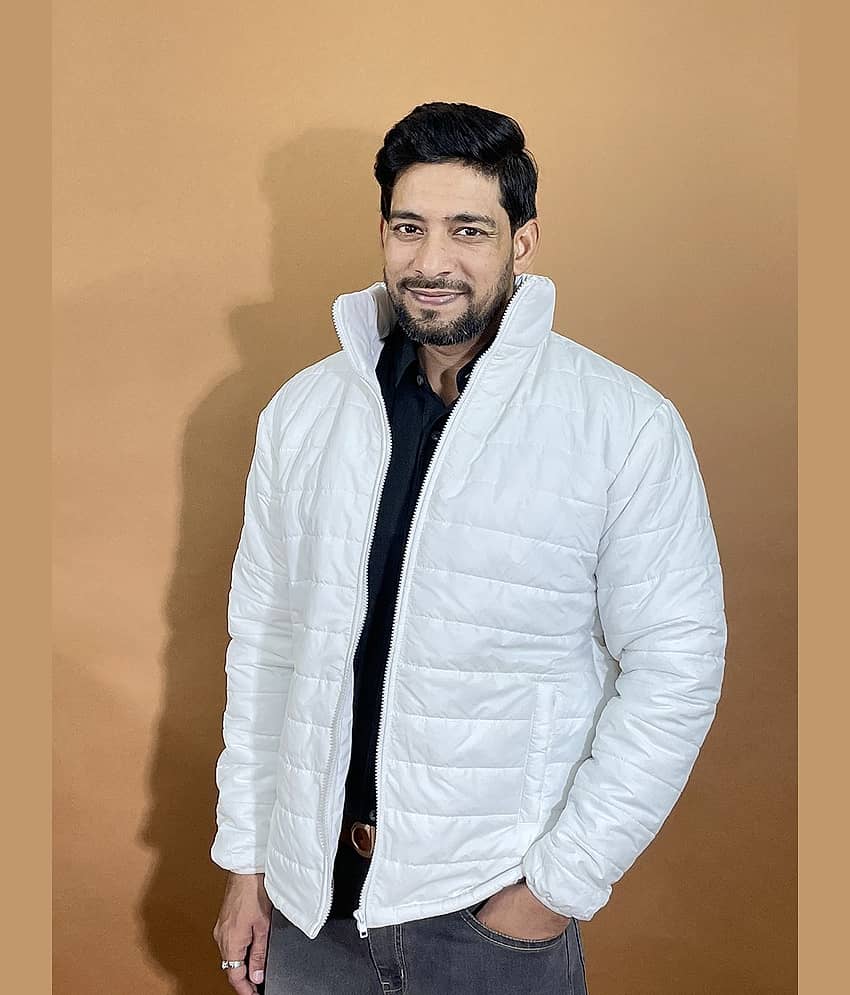 kotty Nylon Men's Casual Jacket - White ( Pack of 1 )